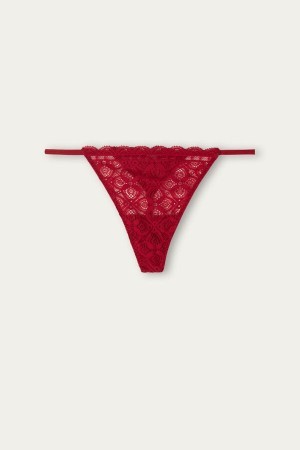 Intimissimi Blonder String Thong Rød | GDKUC42787